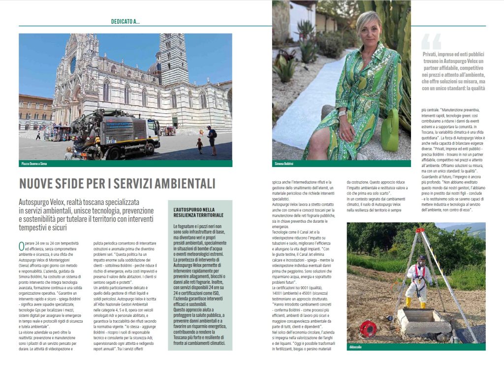 La rivista del giornale italia più e la nostra intervista.